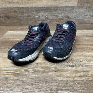 Brooks Addiction 12 Obsidian/Fuchsia Running Shoe Women's Size 11.5 small rip